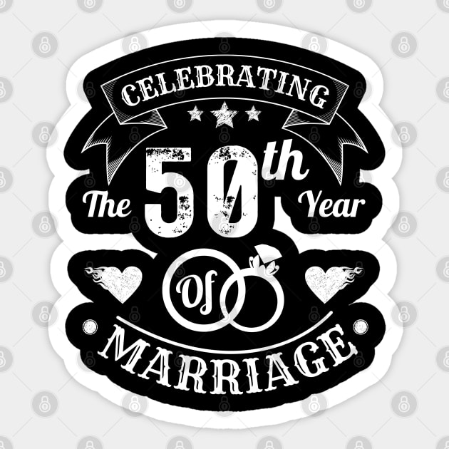 Celebrating The 50th Year Of Marriage Sticker by JustBeSatisfied